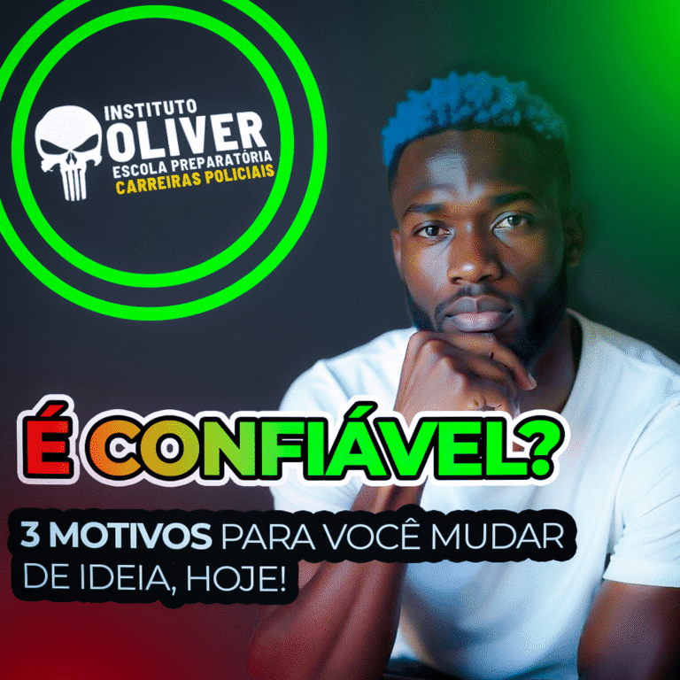Instituto Oliver é confiável? - Capa homem negro à direita e texto "É Confiável" em destaque. Ao fundo logo do Instituto Oliver circulado de verde em perspectiva.